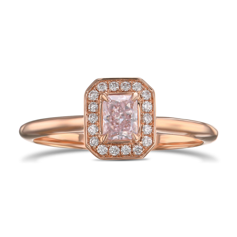 3D Halo Diamond Ring Setting