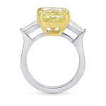 Large Square Stone and Taper Diamond Ring Setting - 2