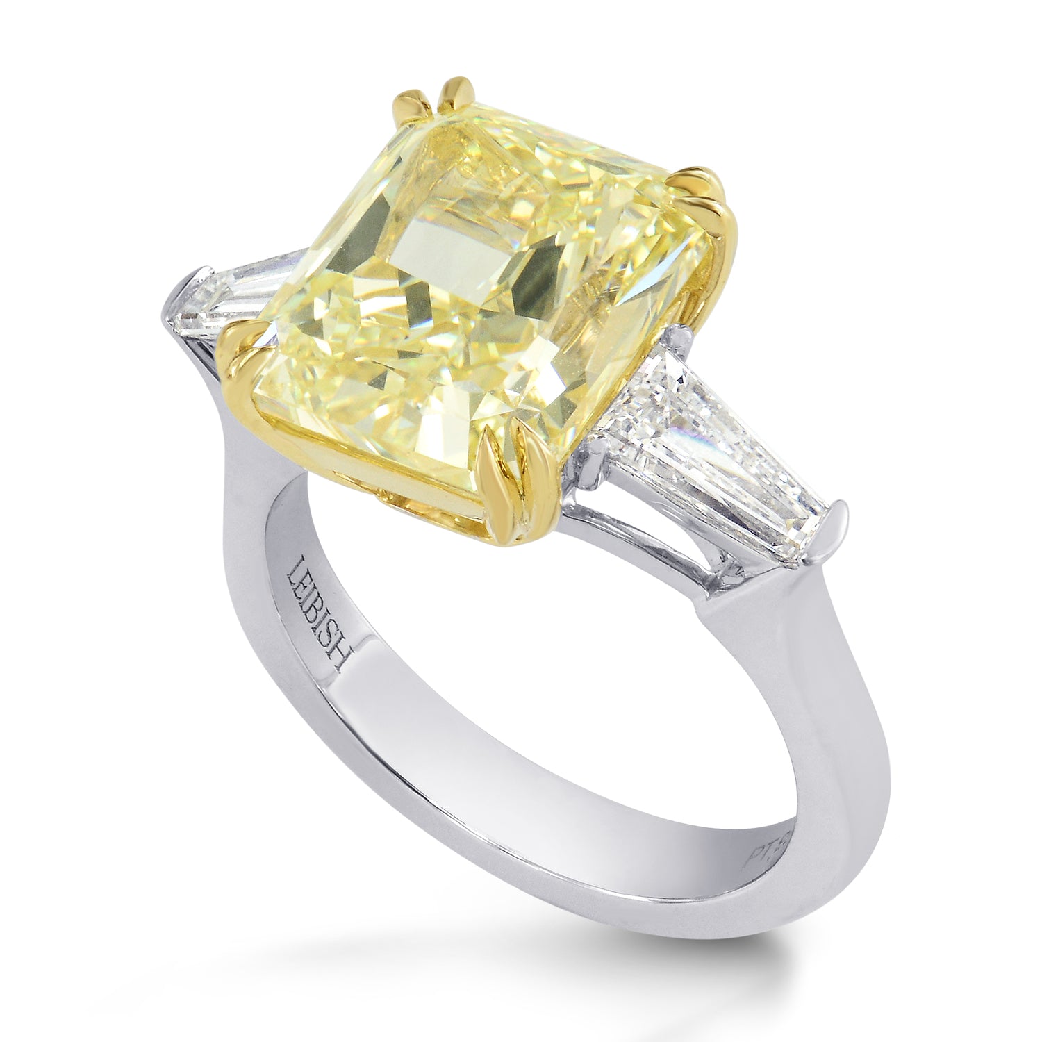 Large Square Stone and Taper Diamond Ring Setting - 3