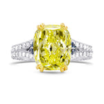 Carved Vintage Style Diamond Ring Setting with Sapphire Accents