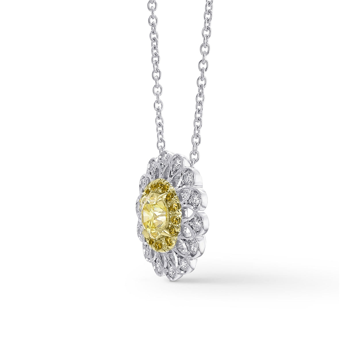 Filigree Halo Pendant Setting - 2