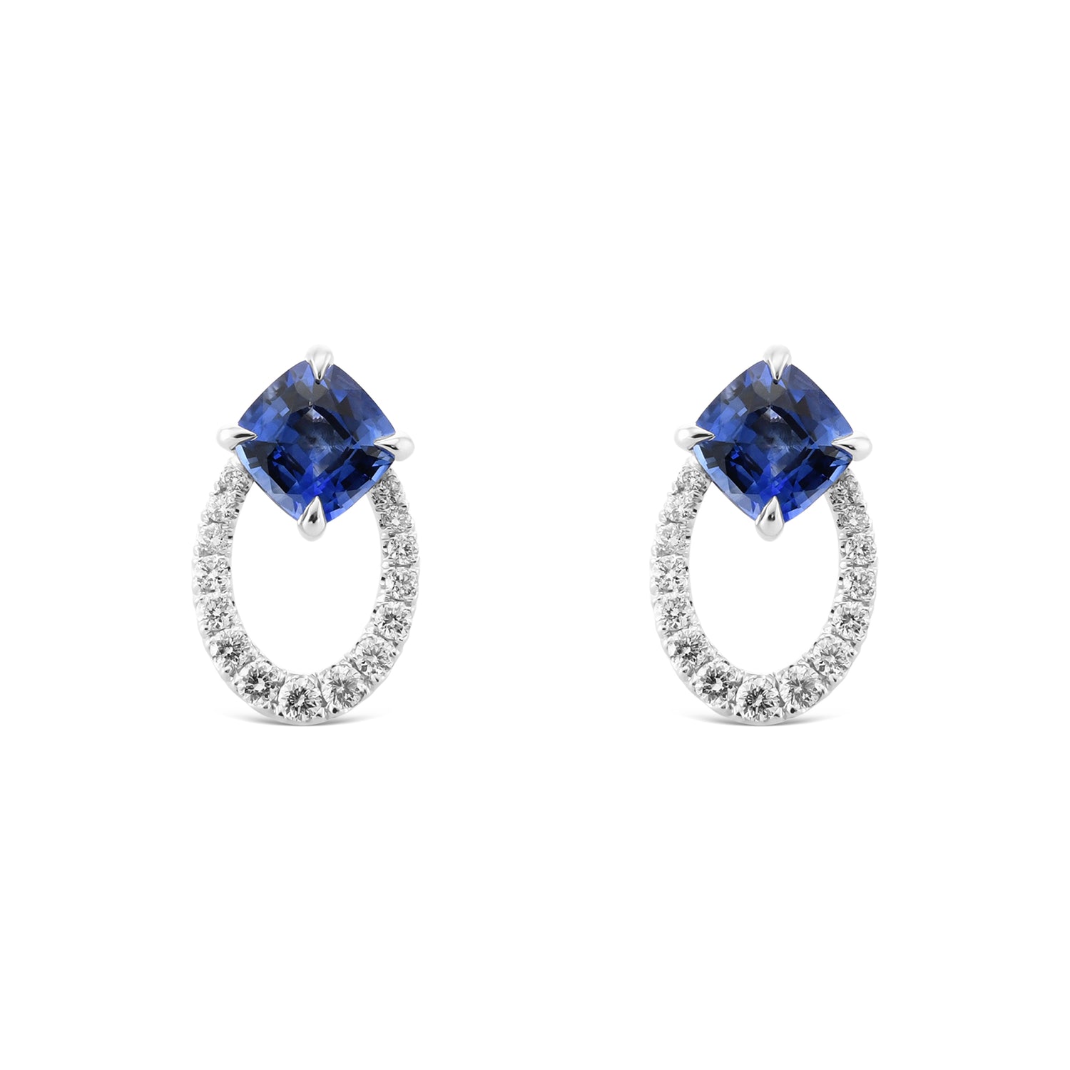 Drop Pave Diamond Earrings Setting
