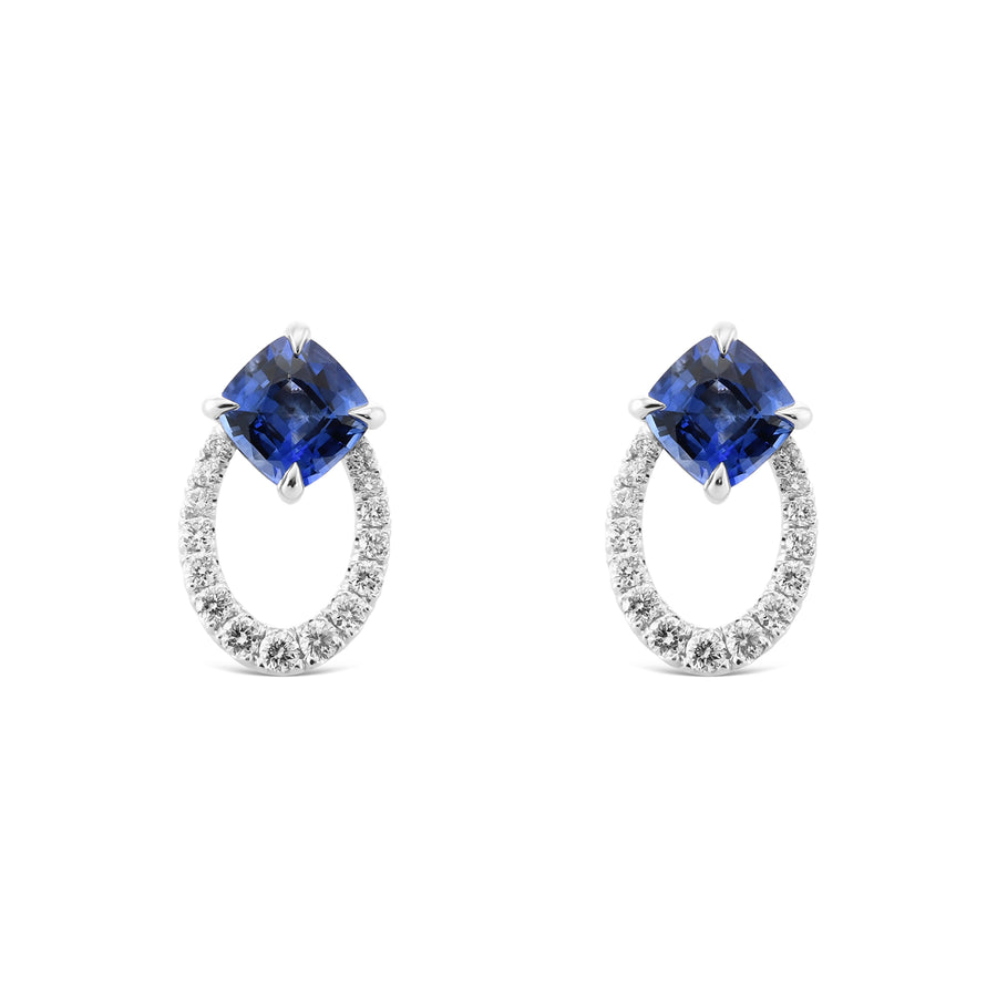 Drop Pave Diamond Earrings Setting