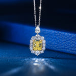 Pear Drop Halo Diamond Pendant - 3