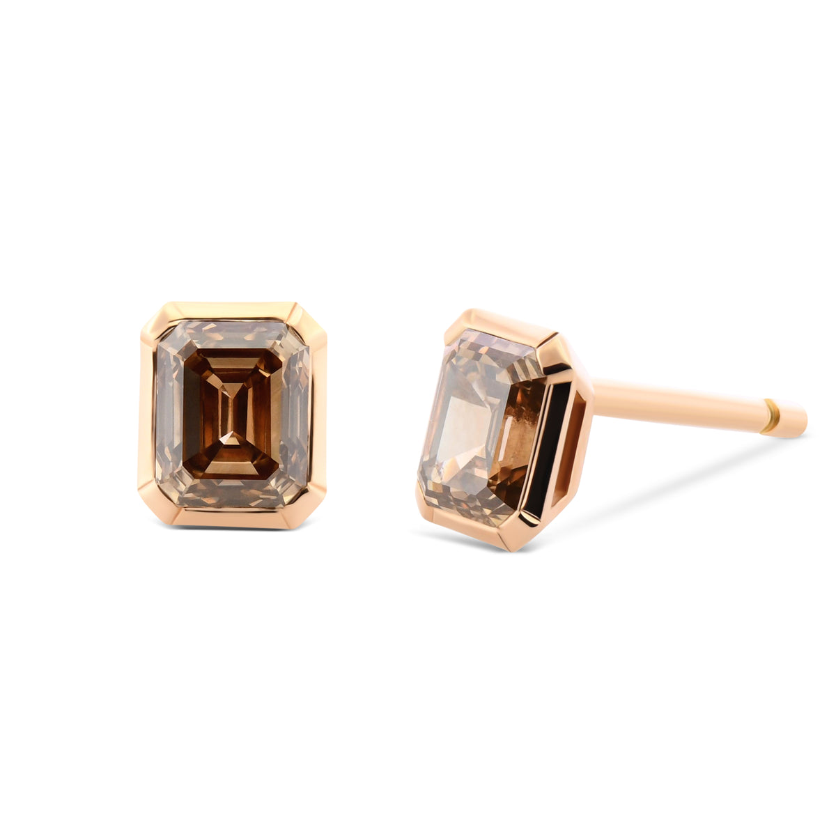 Bezel Stud Earrings Settings - 2