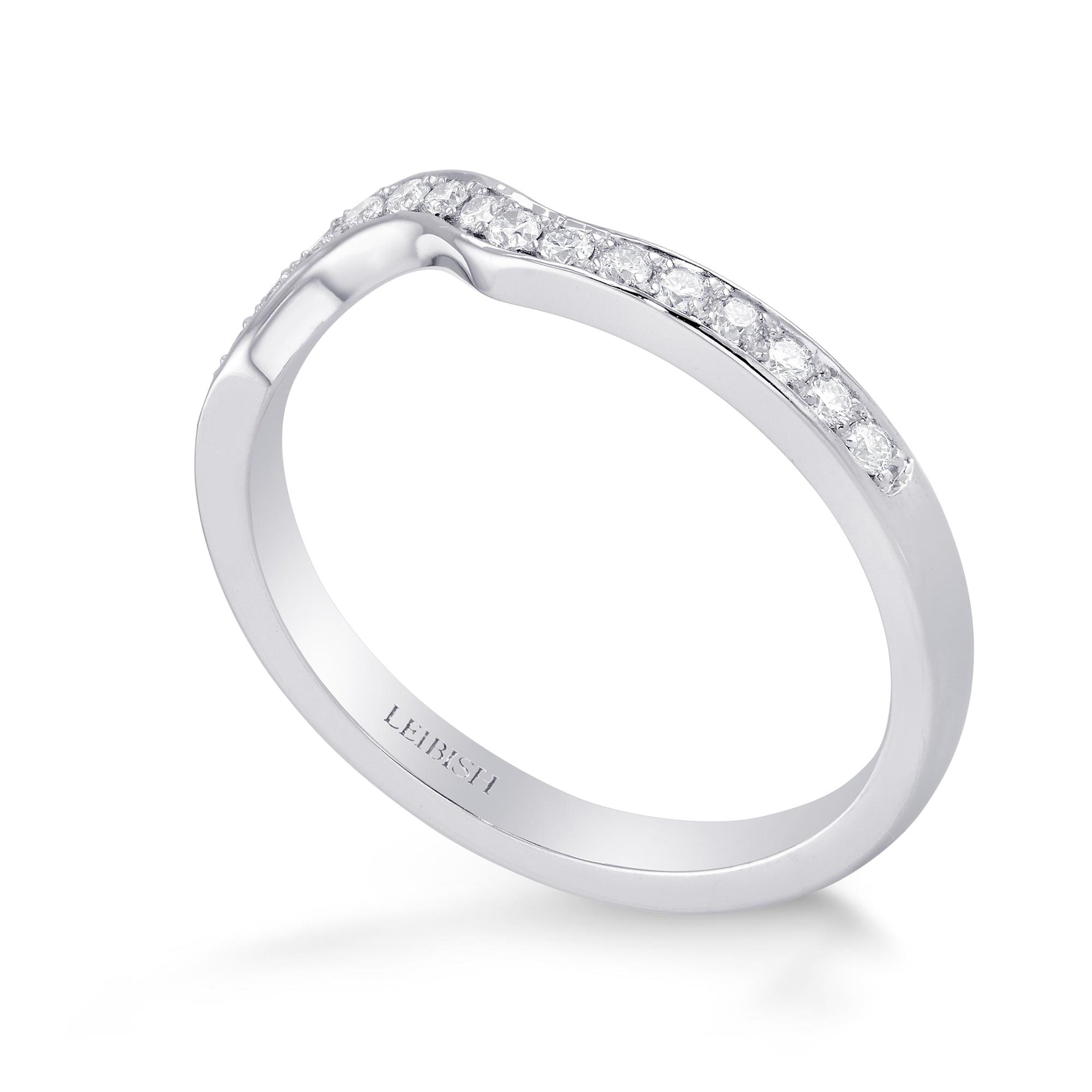 Engagement & Triangle Diamond Wedding Ring Setting - 5