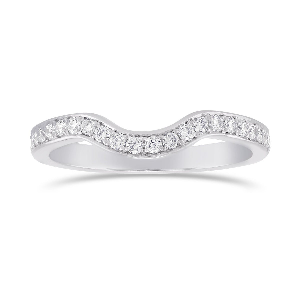 Engagement & Triangle Diamond Wedding Ring Setting - 4
