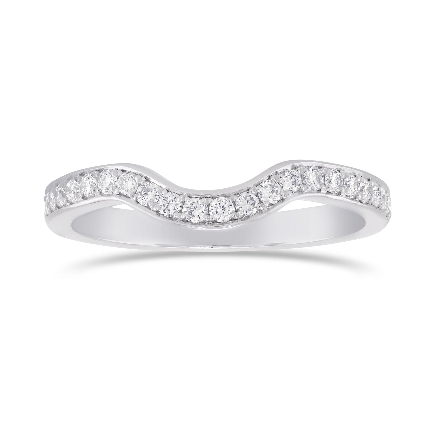 Engagement & Triangle Diamond Wedding Ring Setting - 4