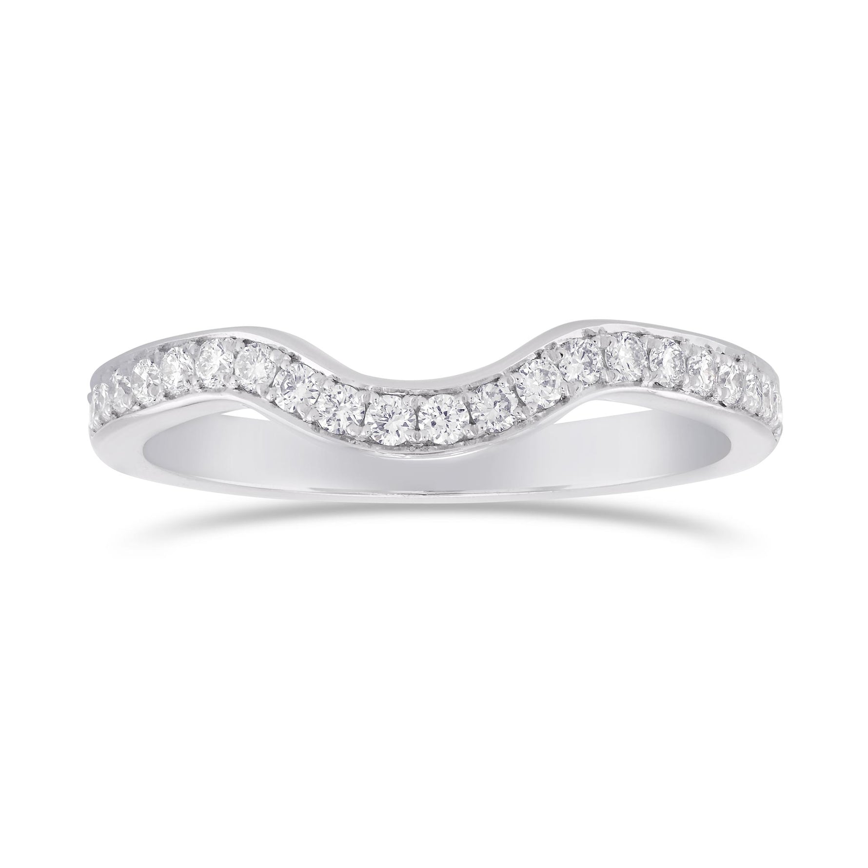 Engagement & Triangle Diamond Wedding Ring Setting - 4
