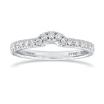 Open Pave Side-stone Engagement & Wedding Ring Setting - 4