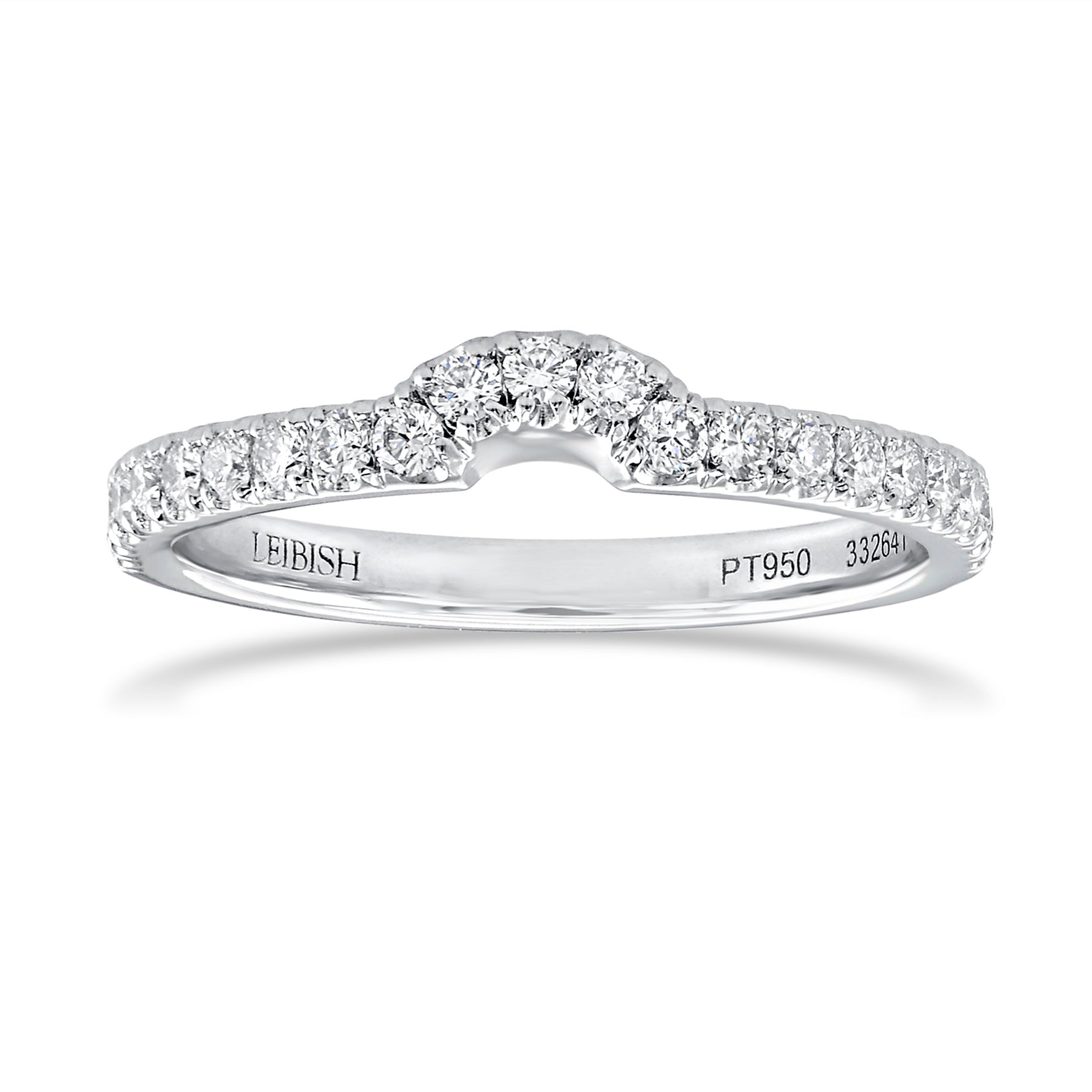 Open Pave Side-stone Engagement & Wedding Ring Setting - 4