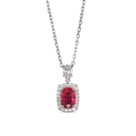 Oval Drop Halo Pendant Setting