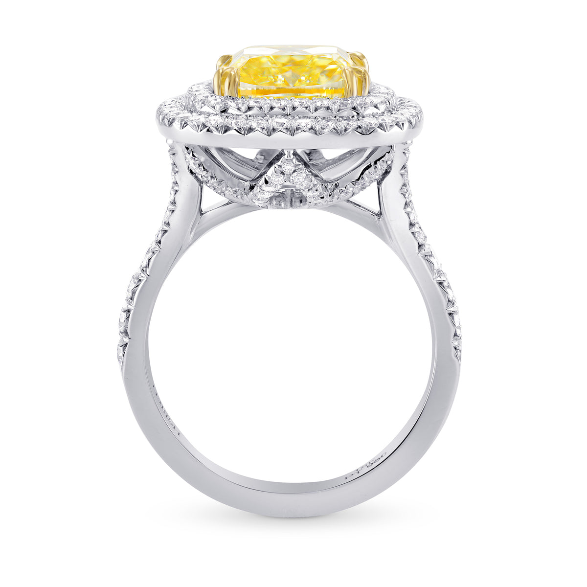 Large Double Halo Diamond Ring Setting - 2