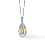 Open Pave Double Halo Diamond Pendant Setting - 2