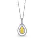 Open Pave Double Halo Diamond Pendant Setting