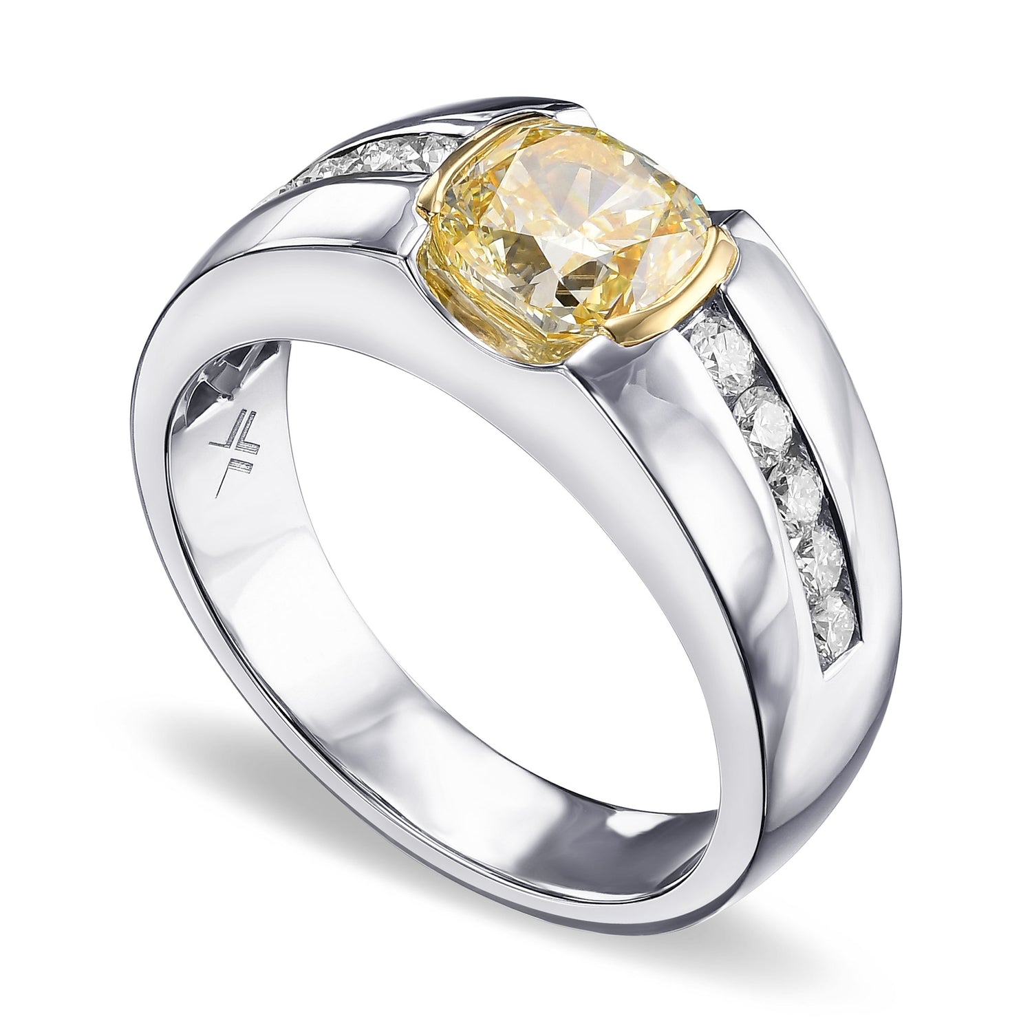 Half-Bezal Men's Ring Setting - 3