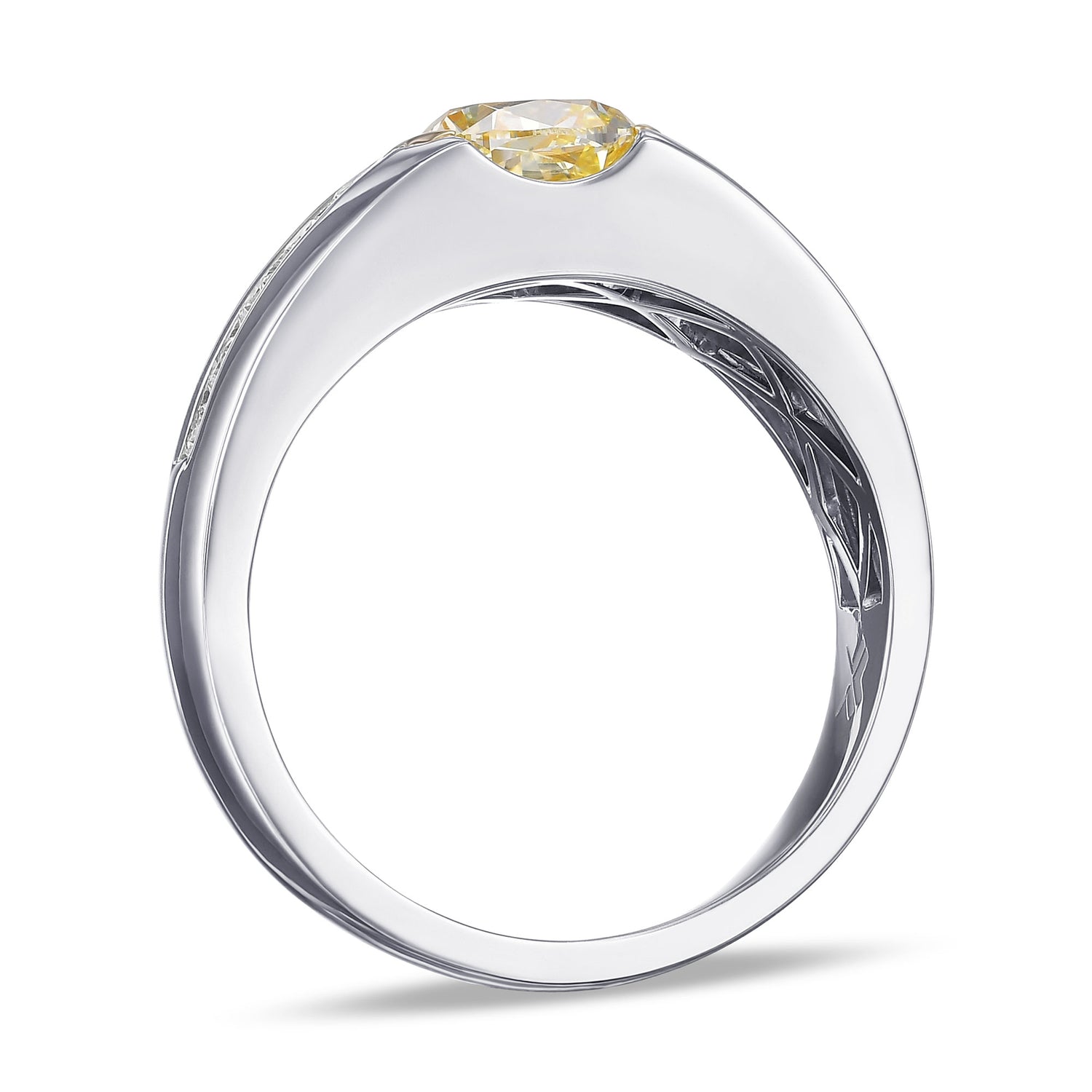 Half-Bezal Men's Ring Setting - 2