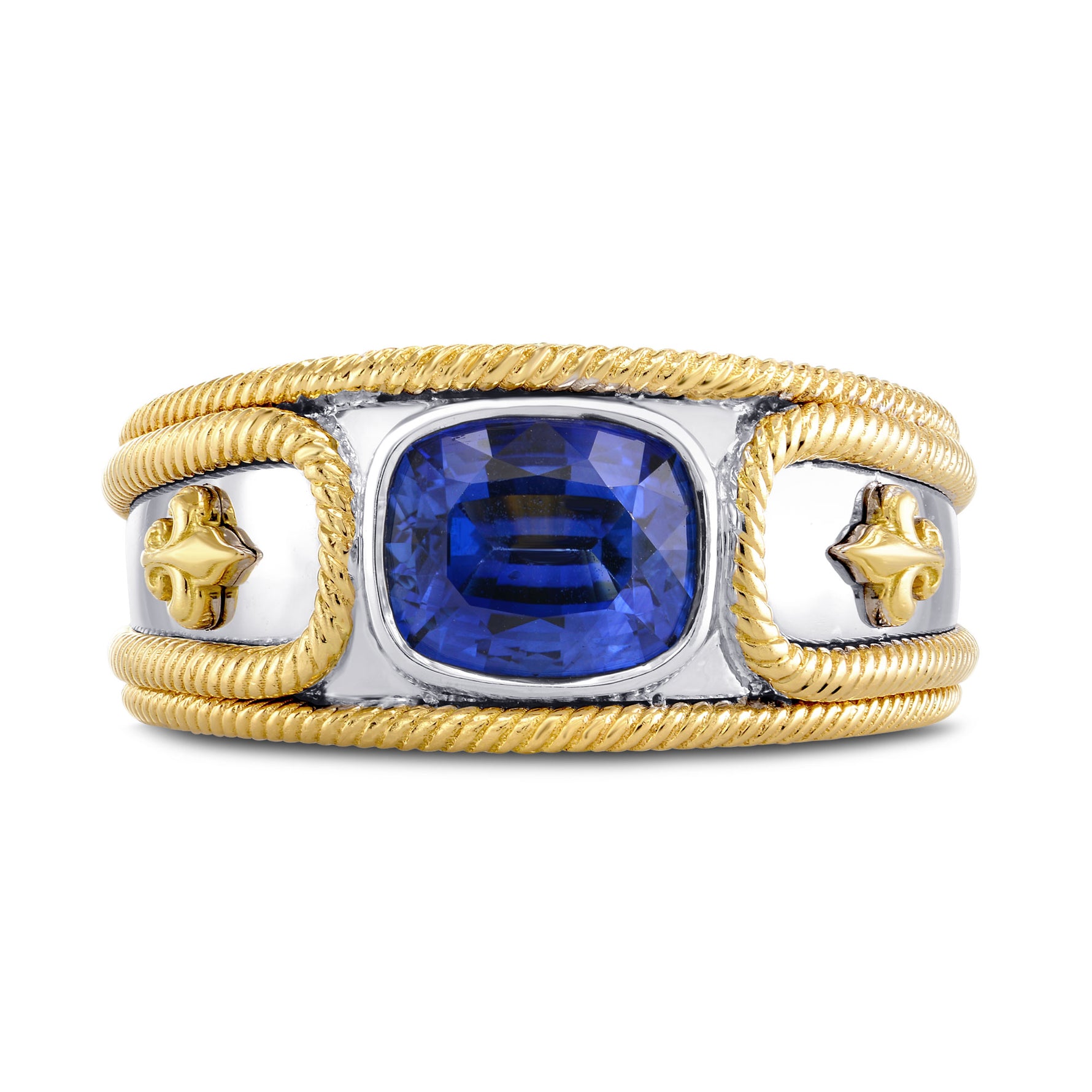 Fleur de Lis Men's Ring Setting - 4