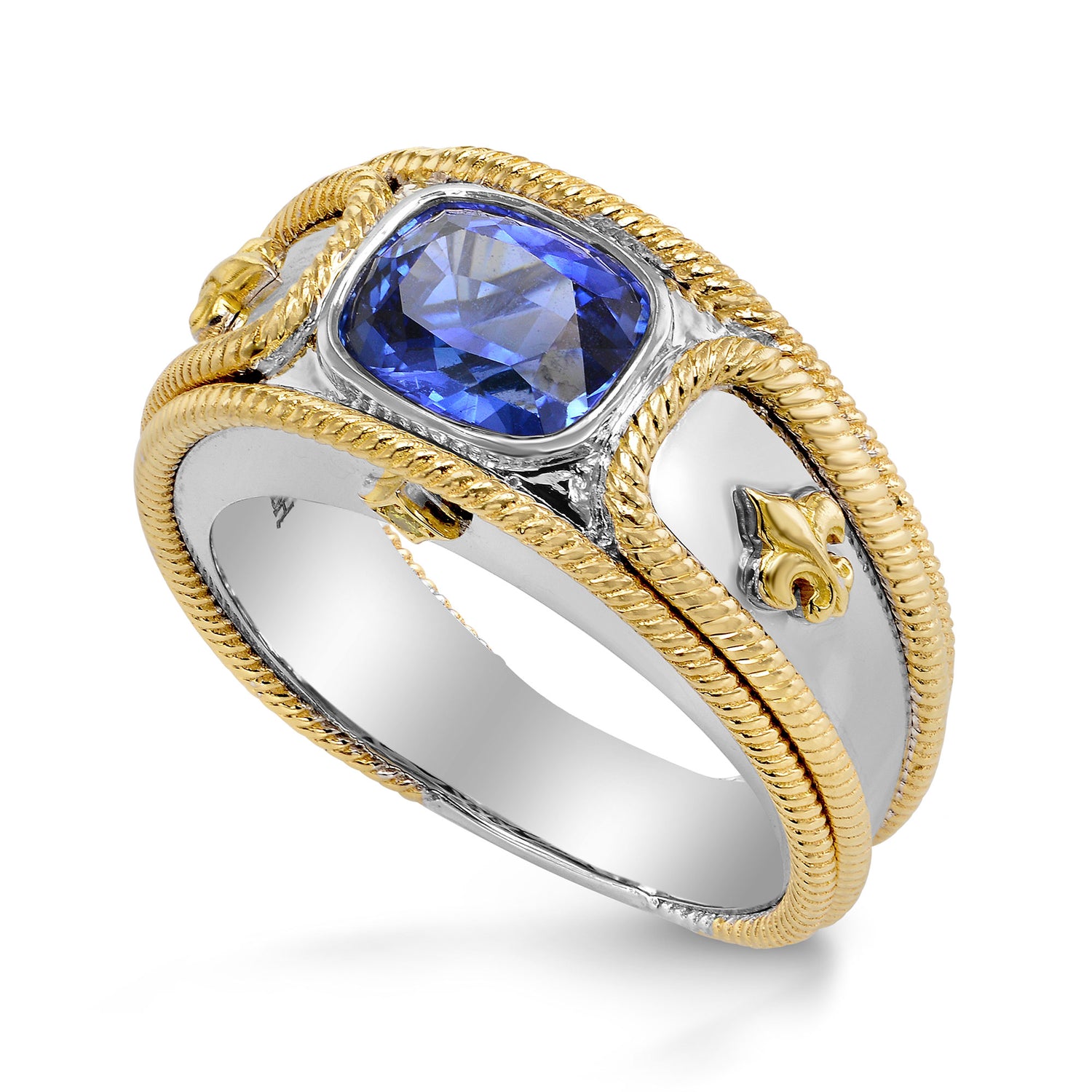 Fleur de Lis Men's Ring Setting - 6