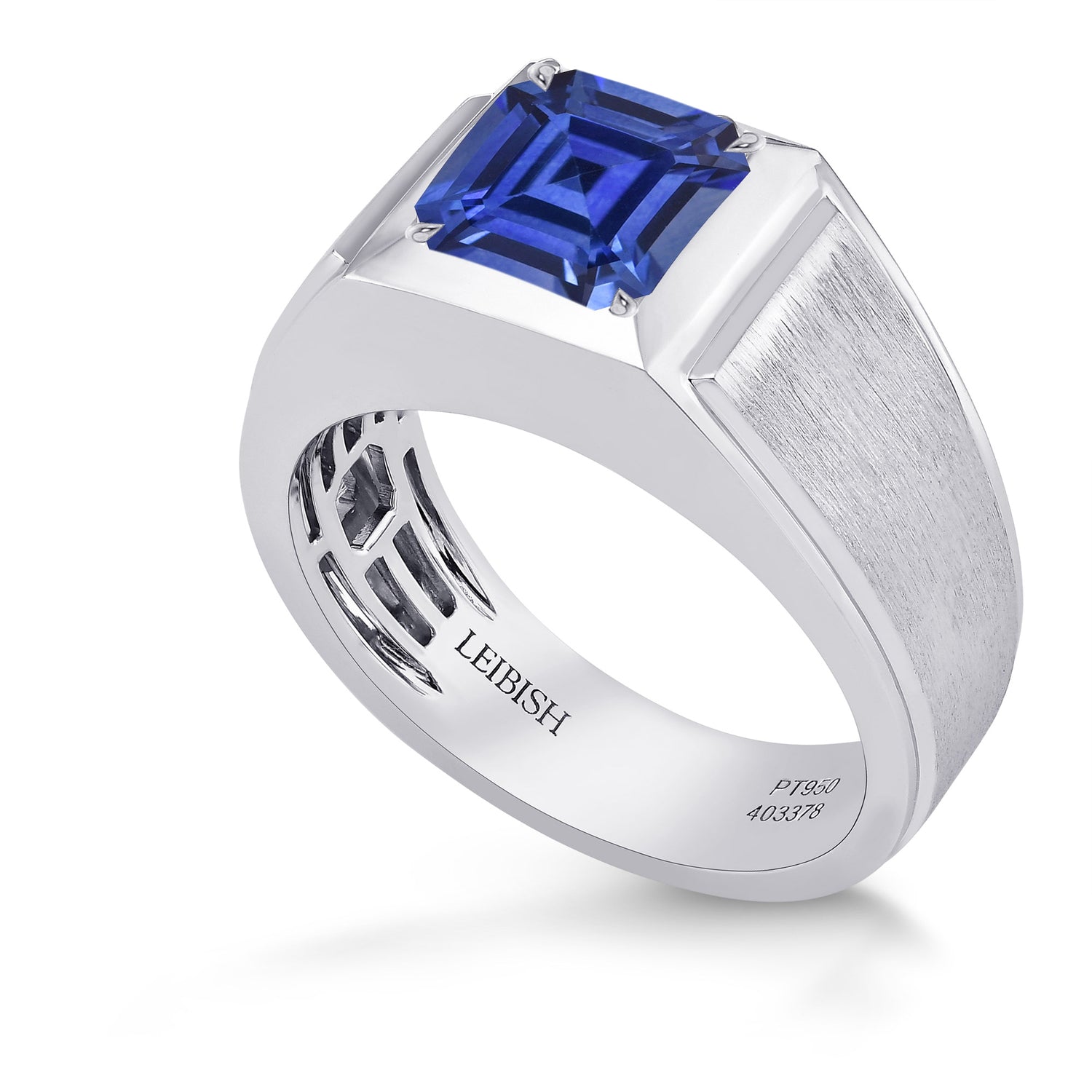 Gents Brushed Solitaire Ring Setting - 3