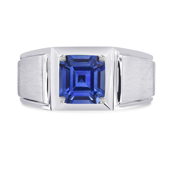 Gents Brushed Solitaire Ring Setting