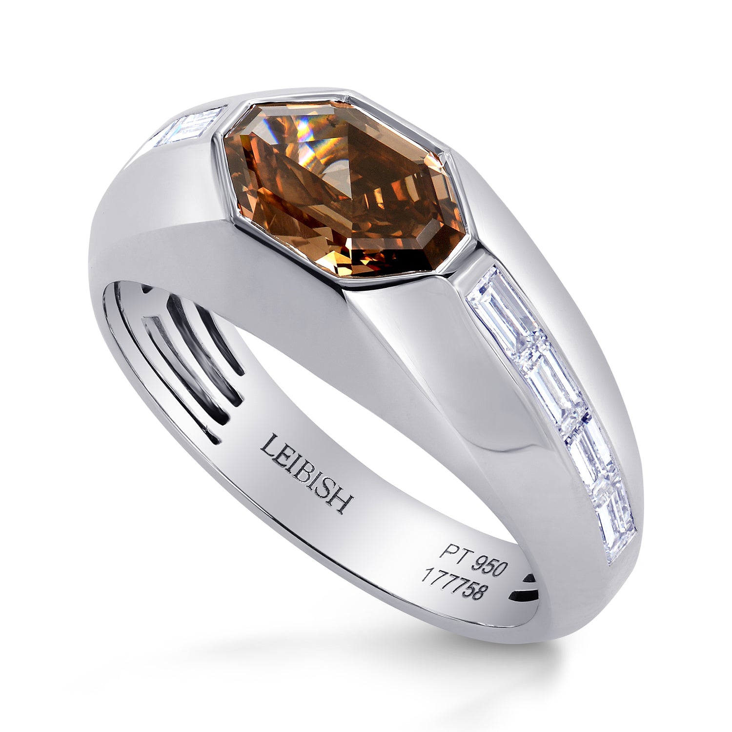 Man's Ring Setting with Baguette Diamonds - 3