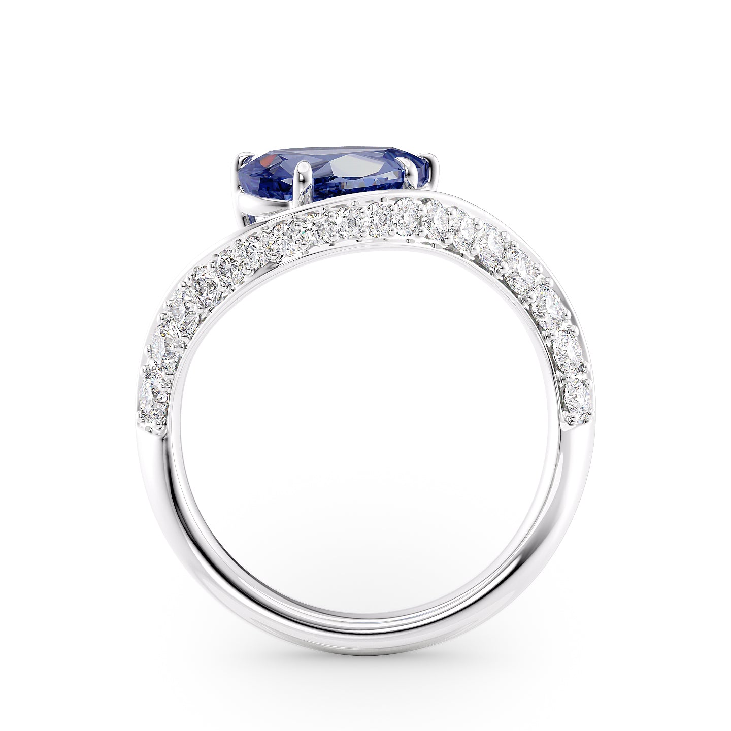 Wave Pave Ring Setting - 2