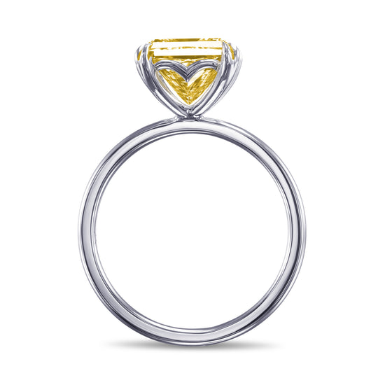 Heart Shape Undercarriage Solitaire Ring Setting - 4