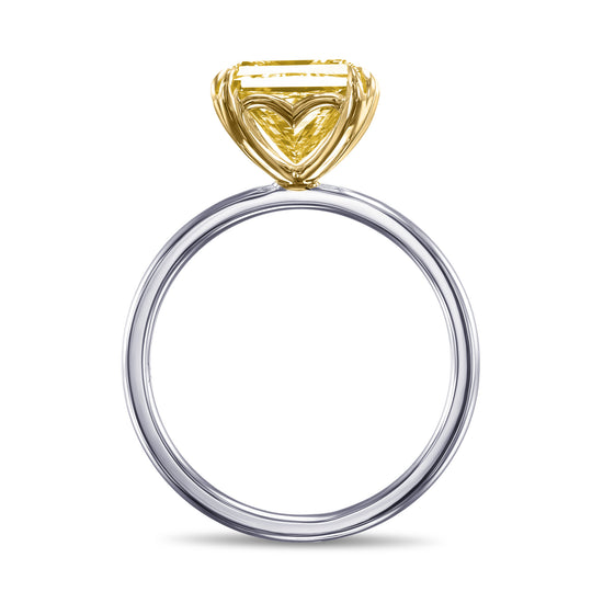 Heart Shape Undercarriage Solitaire Ring Setting - 6