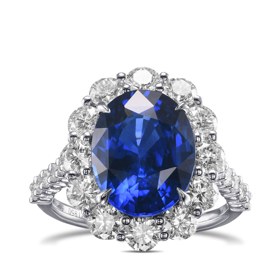 Prong Diamond Halo Ring Setting