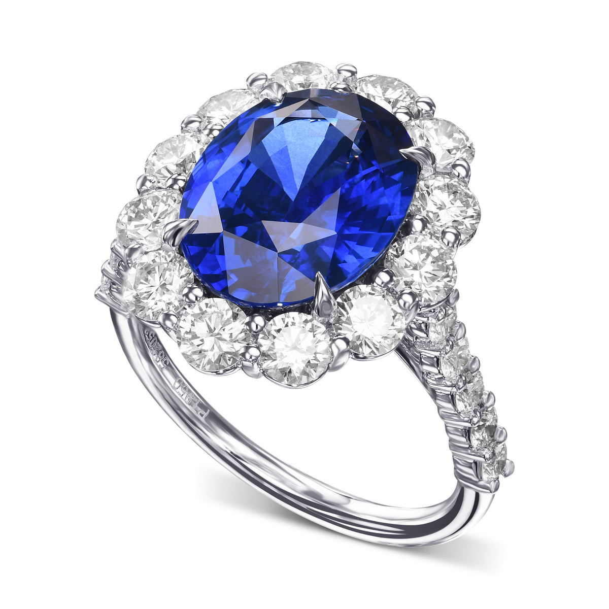 Prong Diamond Halo Ring Setting - 3