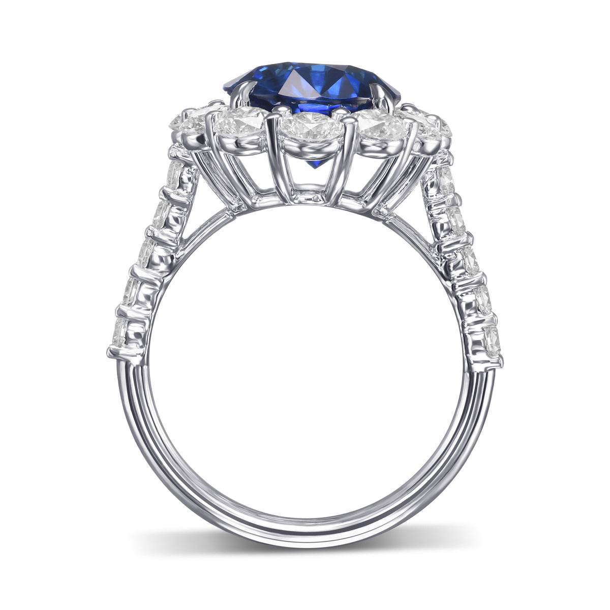 Prong Diamond Halo Ring Setting - 2