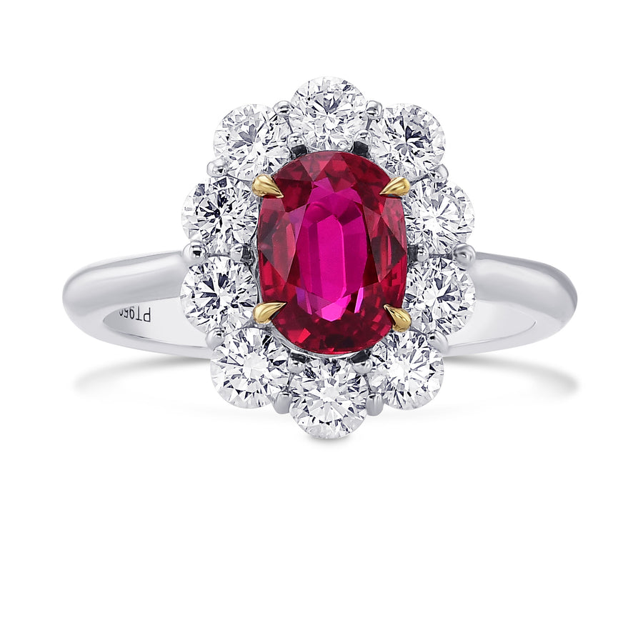 Large Floral Halo Ring Setting