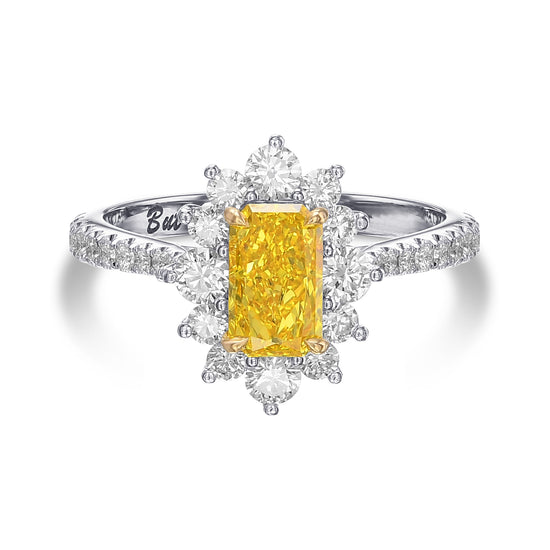 Prong Diamond Halo Ring Setting