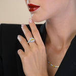 Extraordinary Pear and Brilliant Diamond Halo Ring Setting - 5