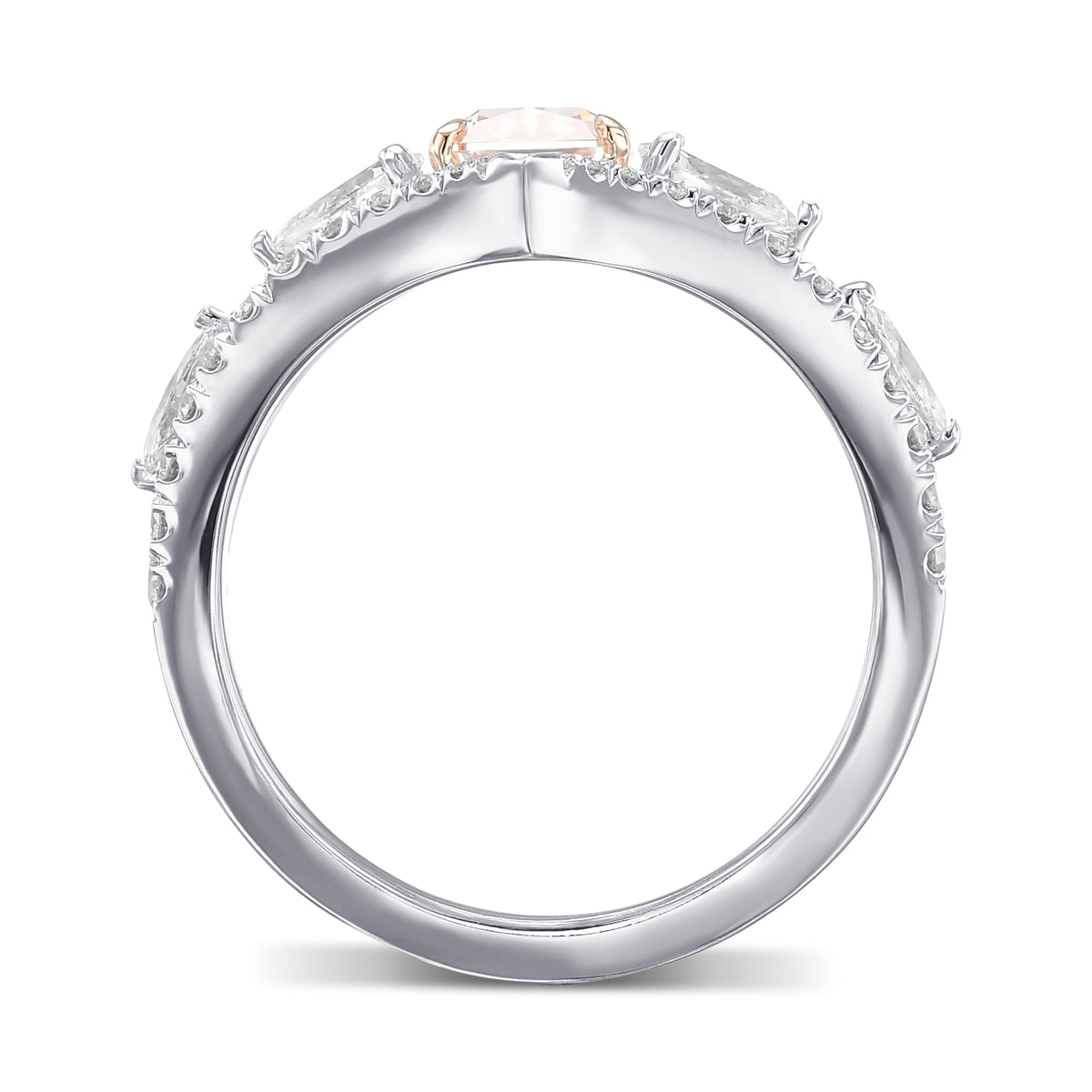 Couture Marquise, Pear and Brilliant Diamond Ring Setting - 2