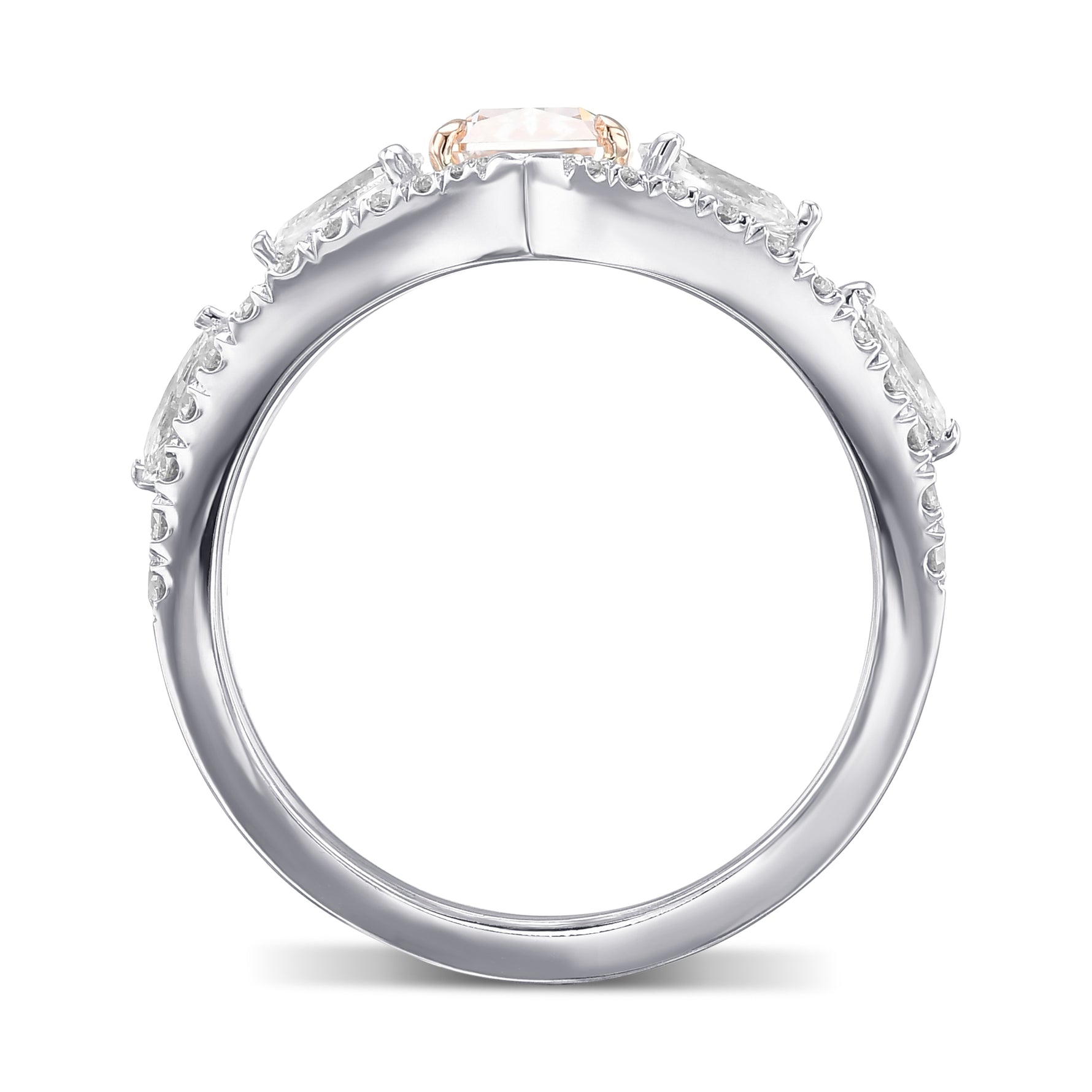 Couture Marquise, Pear and Brilliant Diamond Ring Setting - 2
