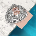 Couture Marquise, Pear and Brilliant Diamond Ring Setting - 4