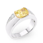 Half Bezel Men's Ring Setting - 3