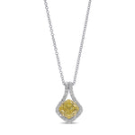 Drop Halo Diamond Pendant Setting