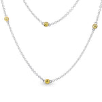 Fancy Yellow Brilliants Diamond Necklace