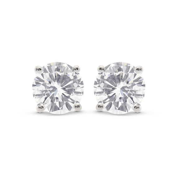 Round Brilliant Diamond Stud Earrings