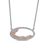 Fancy Light Pink Halo Diamond Pendant