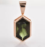 Moldavite Solitaire Pendants / Necklaces
