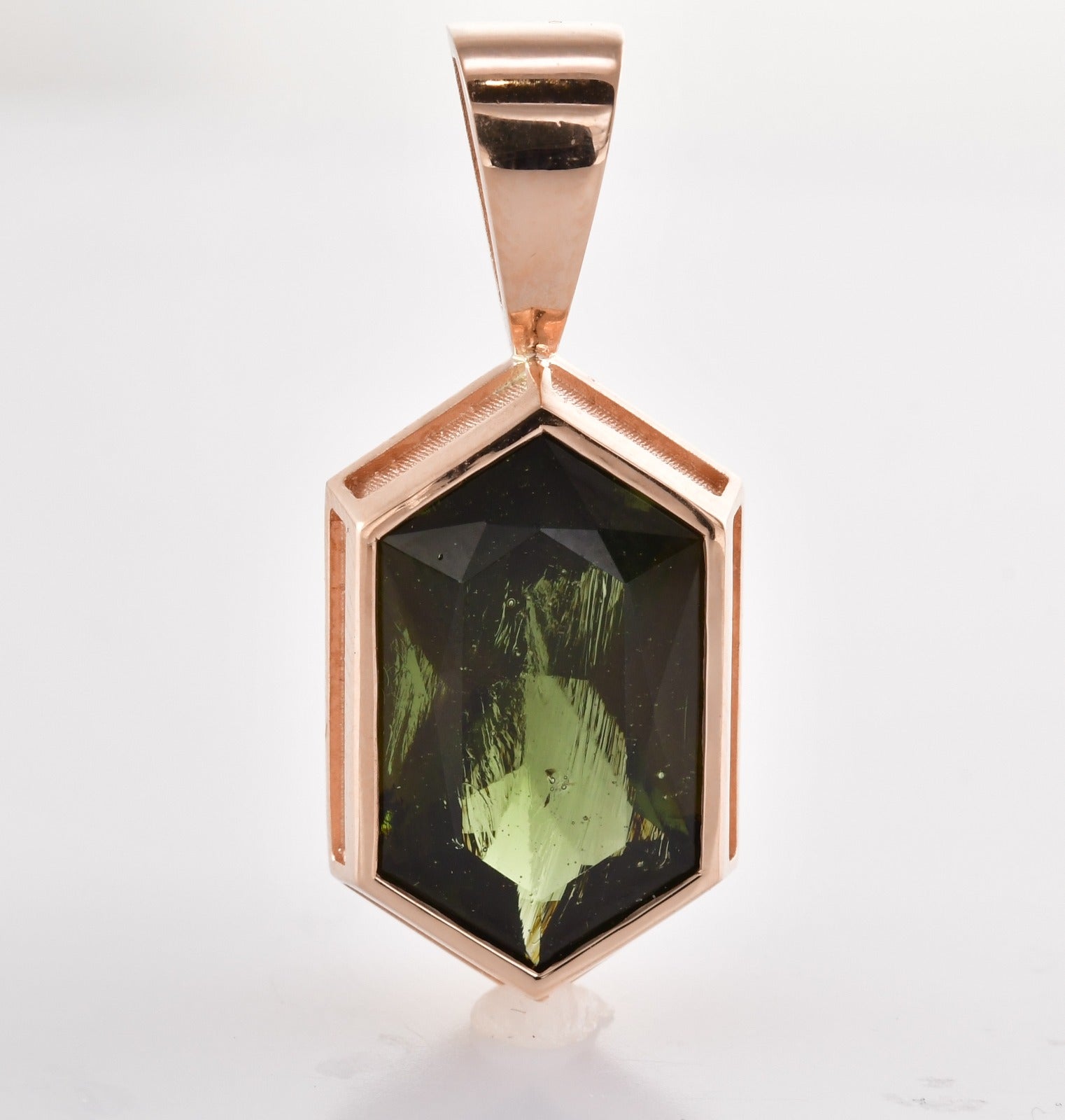 Moldavite Solitaire Pendants / Necklaces