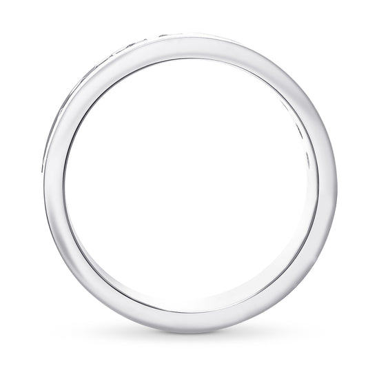 Round Fancy Yellow Diamond Band Ring