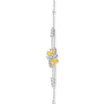 Fancy Vivid Yellow Pear Diamond Couture Bracelet