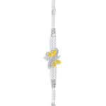 Fancy Vivid Yellow Pear Diamond Couture Bracelet