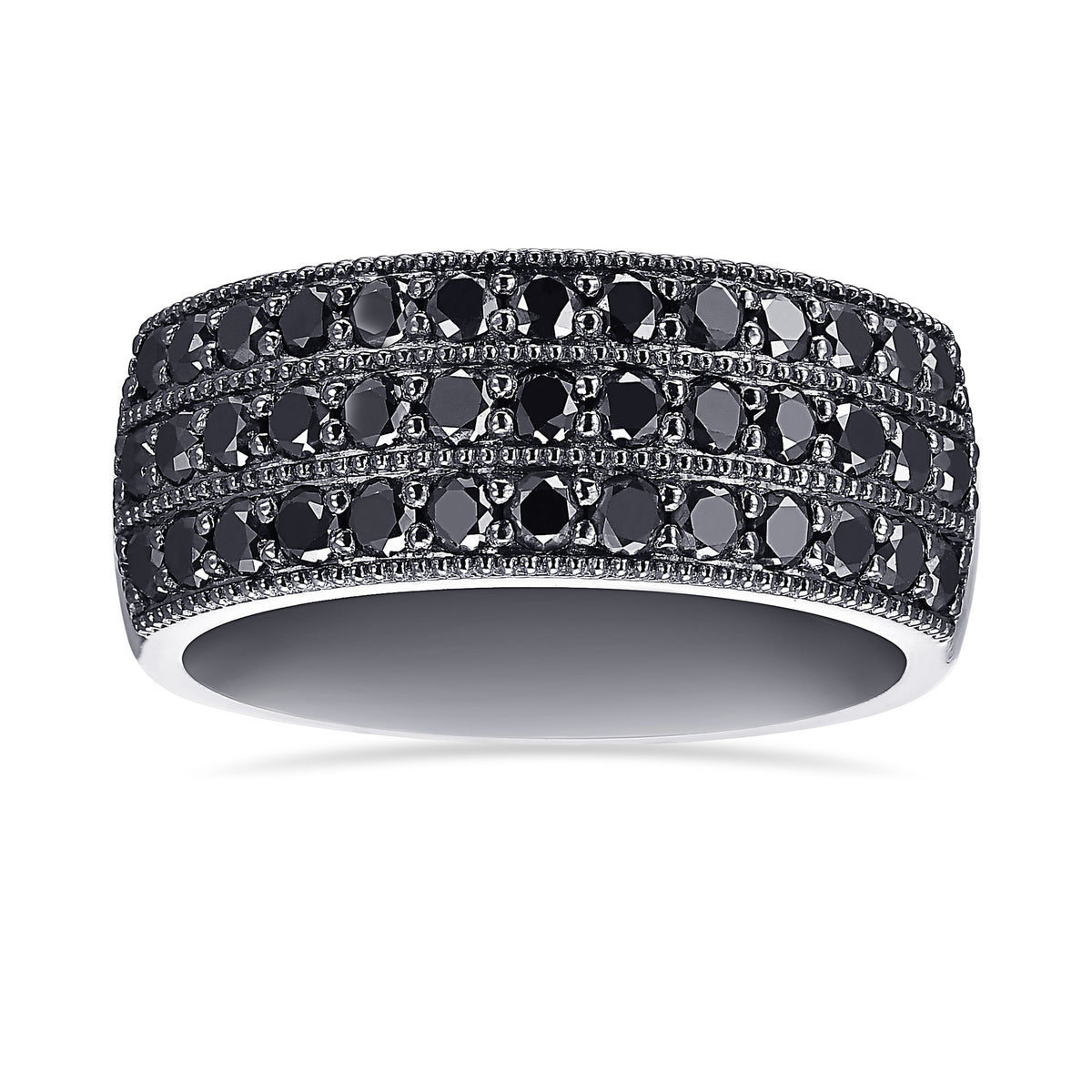 Black Diamond Pave Gent's Ring 