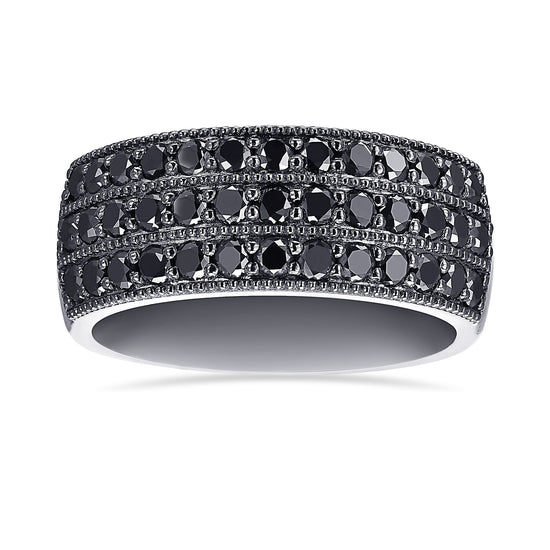 Black Diamond Pave Gent's Ring 